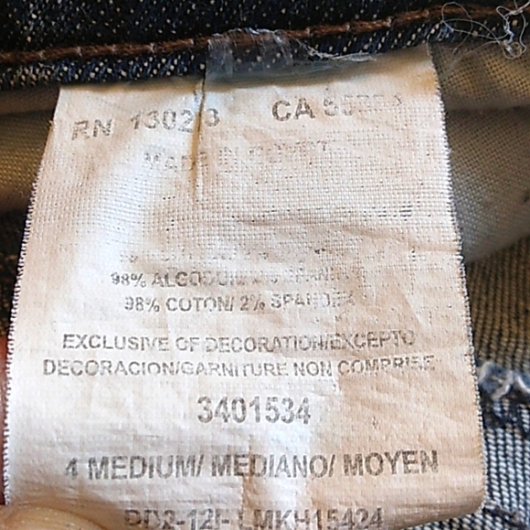 Lee women's slender secret size 4 Jeans lower on the waist (J1) - Picture 4 of 4